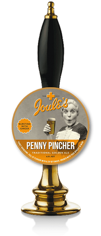 Penny Pincher beer by Joules Brewery